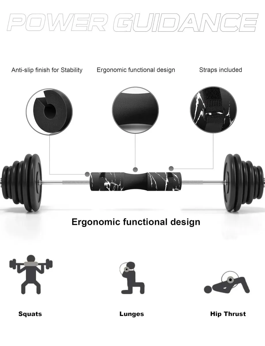 Barbell Squat Pad-Neck & Shoulder Support Cushion (Set of 1)