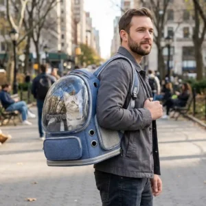 bubble cat dog backpack transparent India