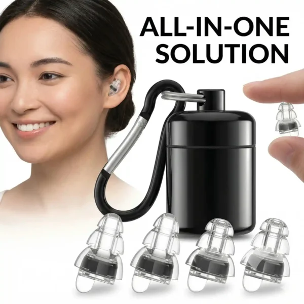 Concert 2 Pairs Earplugs-24dB Noise Reduction-Reusable & Flexible (Set of 1)