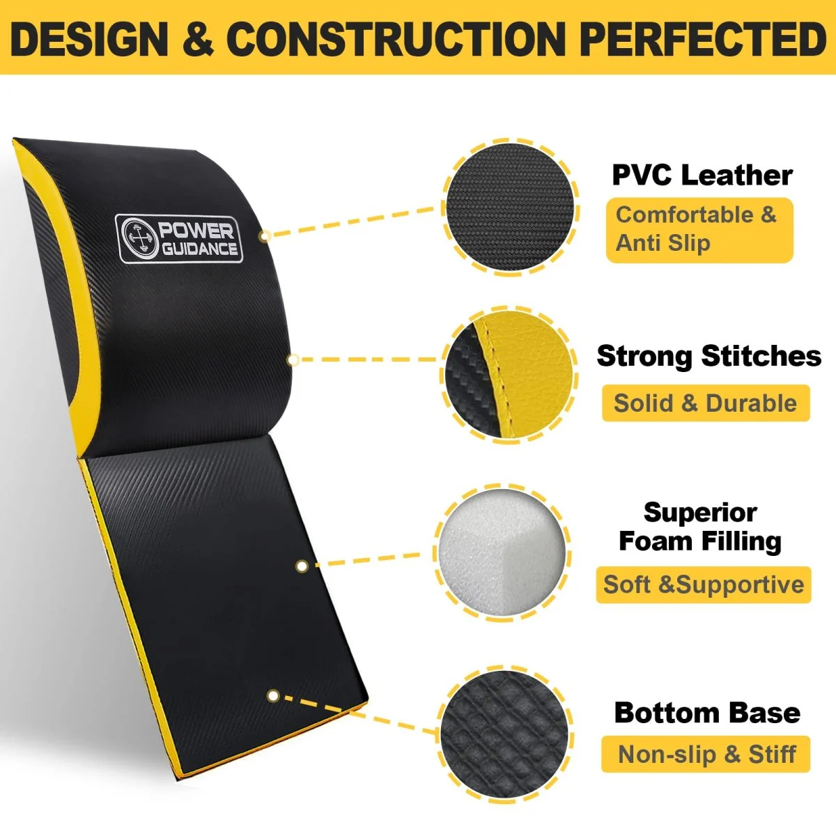 Exercise Mat Lower Support - Pad for Core Training (Set of 1)