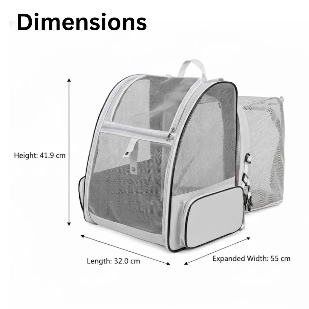 Expandable Cat Backpack Travel Bag (Set of 1)