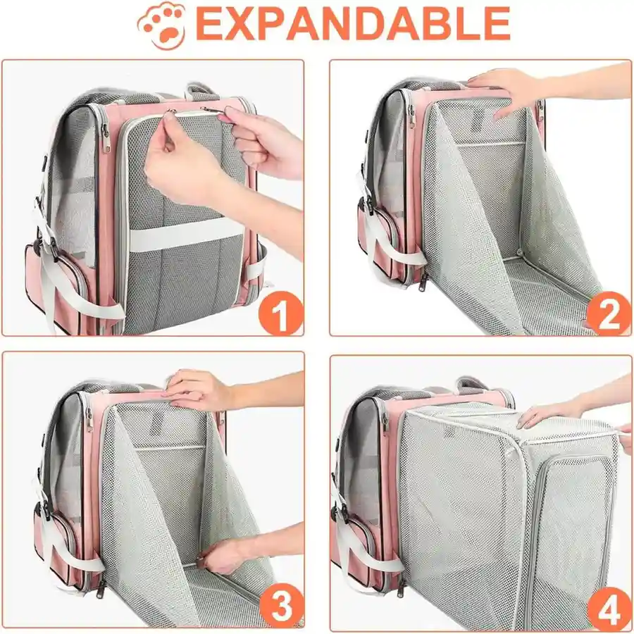 Expandable Cat Backpack Travel Bag (Set of 1)