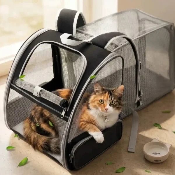 Expandable Cat Backpack Travel Bag (Set of 1)
