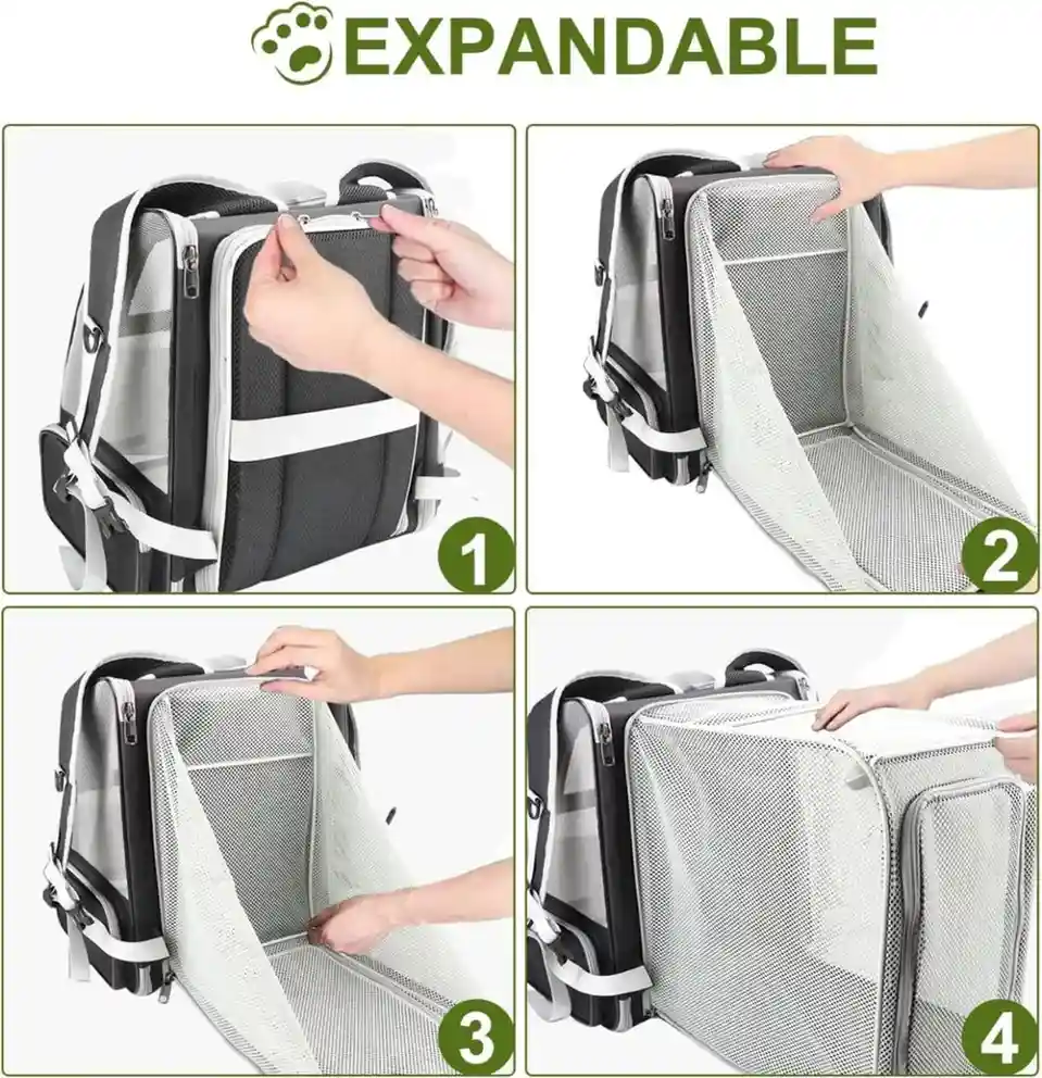 Expandable Cat Backpack Travel Bag (Set of 1)