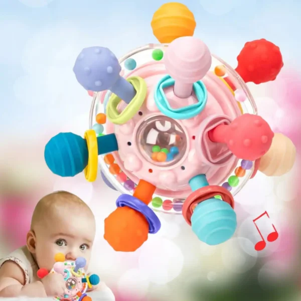 Montessori Sensory Teething Toy – 0-12 Months (Set of 1)