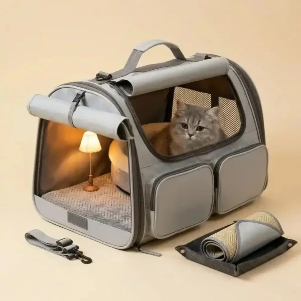 Pet Carrier Bag – Travel & Outdoor Breathable Case (Set of 1)