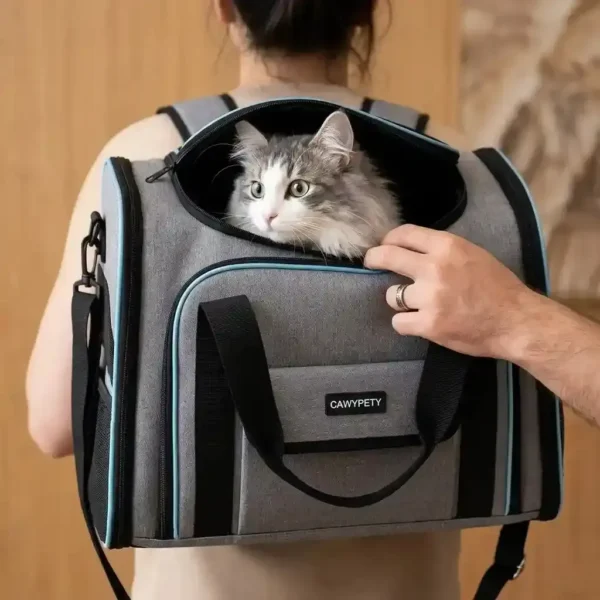 Soft-Sided Pet Carrier Bag–Breathable Portable Pet Travel Bag