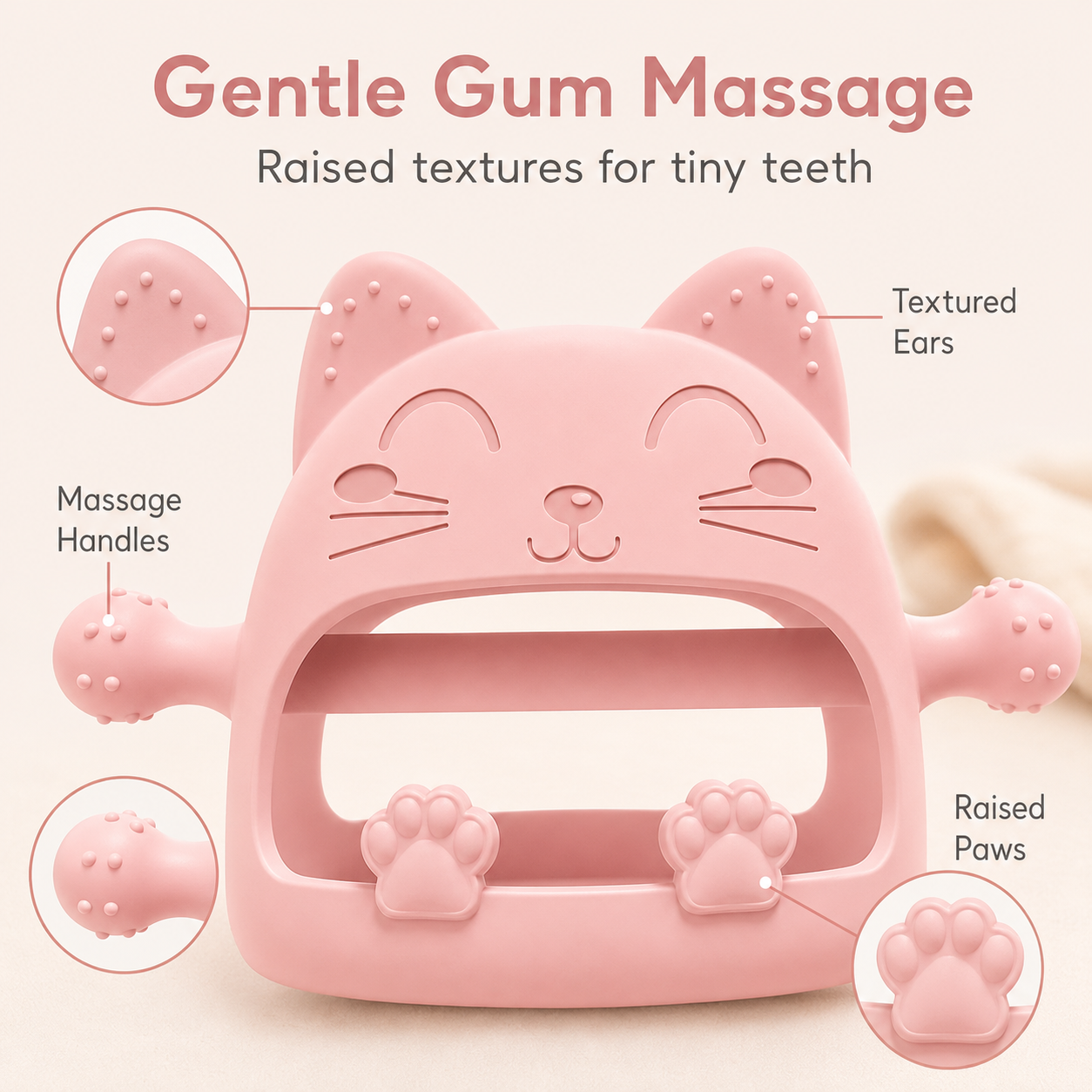 Cat Shape Baby Teether Toy - Image 7