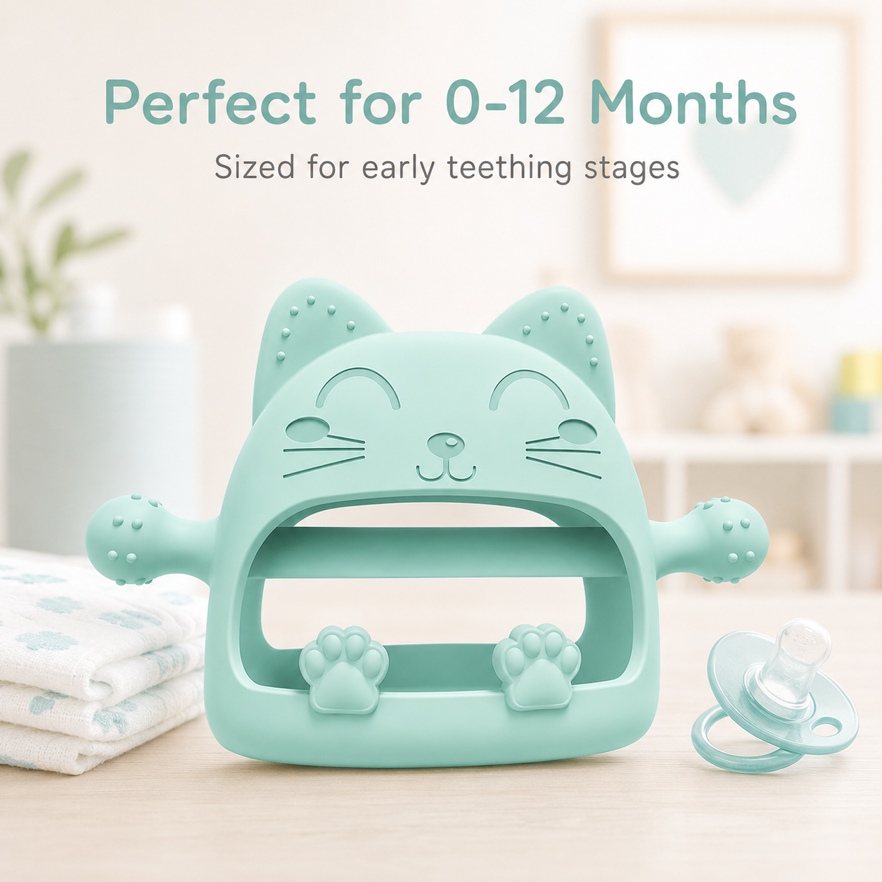 Cat Shape Baby Teether Toy - Image 4