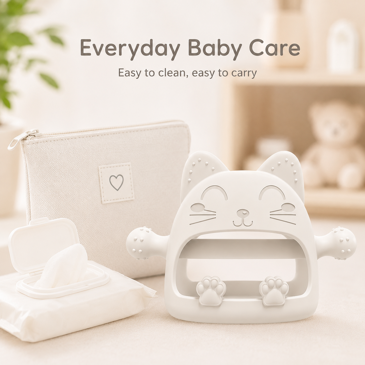 Cat Shape Baby Teether Toy - Image 3
