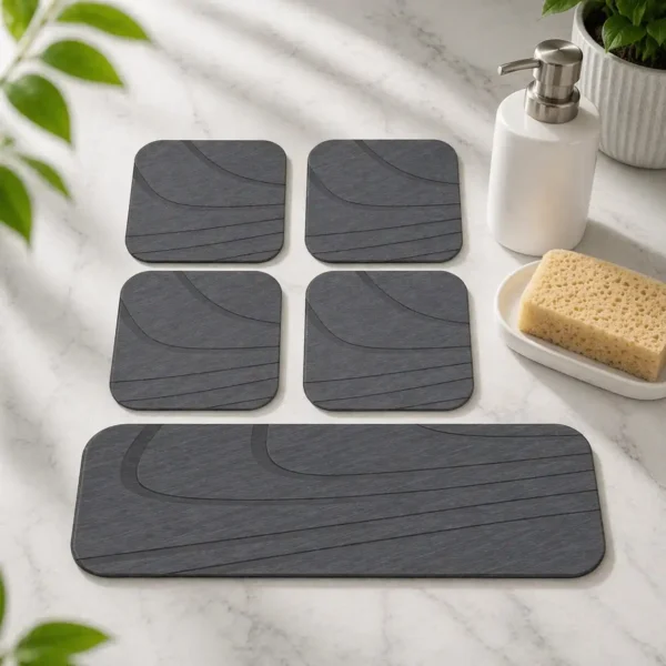 Best Diatomite Drying Mat for Kitchen Sink Set of 5