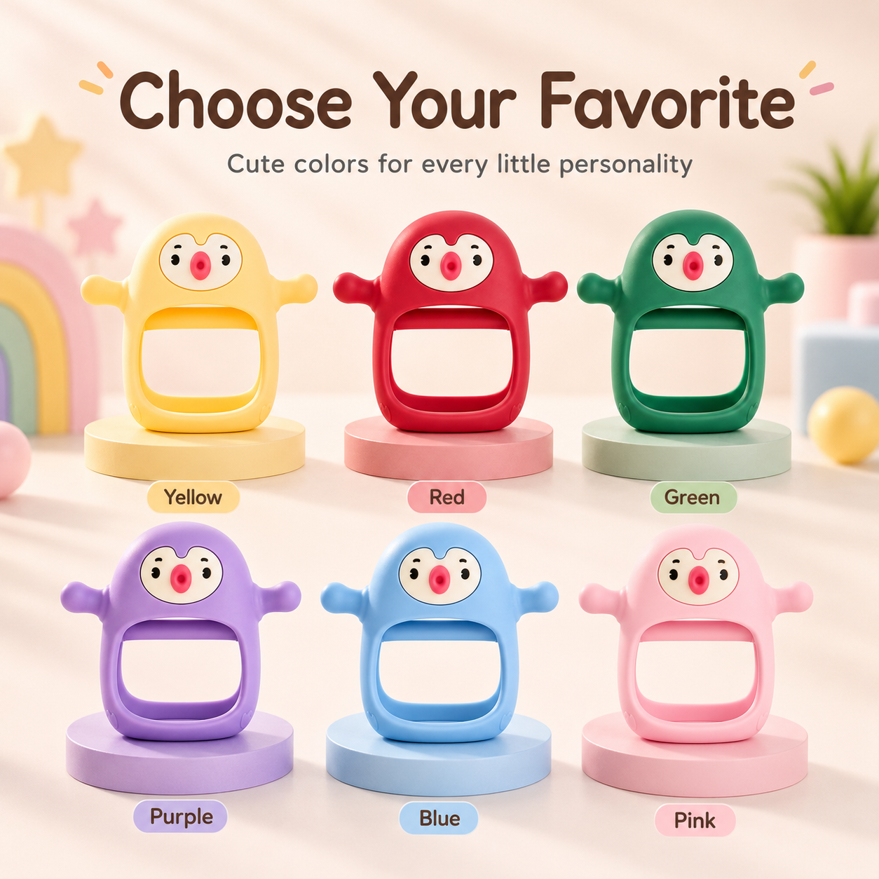 Penguin Baby Teething Toy - Image 3