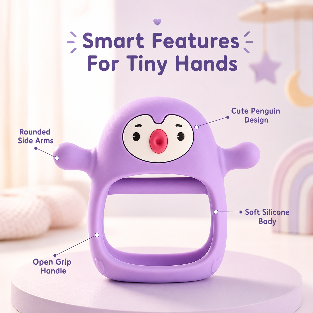 Penguin Baby Teething Toy - Image 2