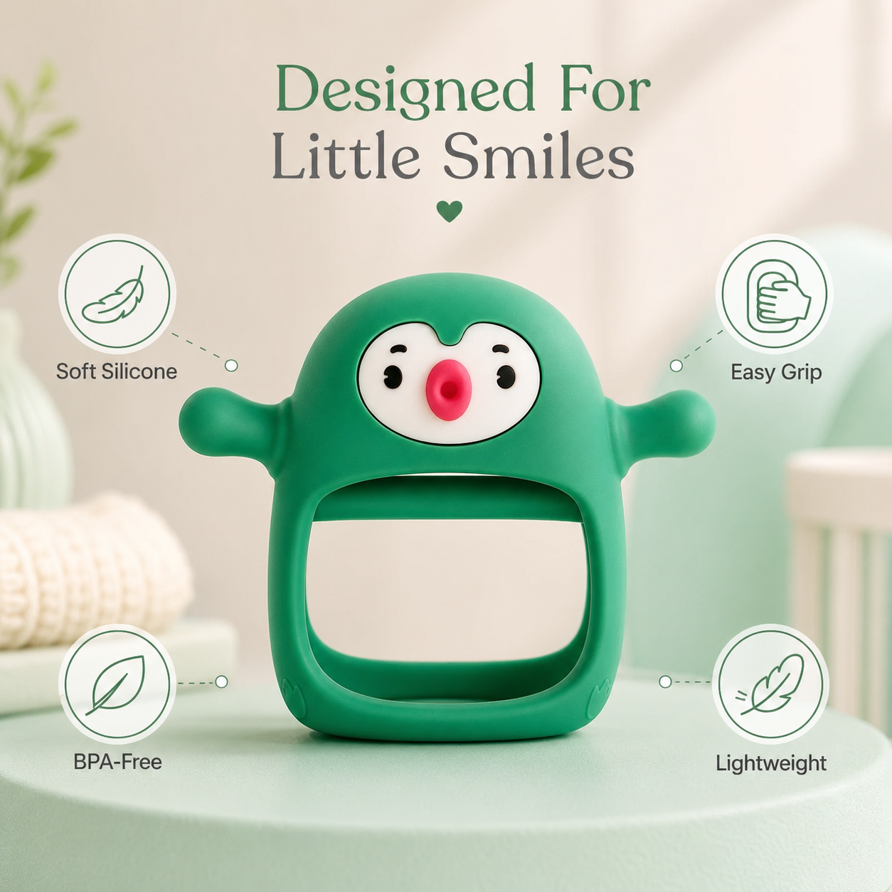Penguin Baby Teething Toy - Image 6