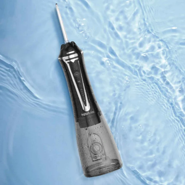 Portable water flosser device for interdental cleaning and plaque removal